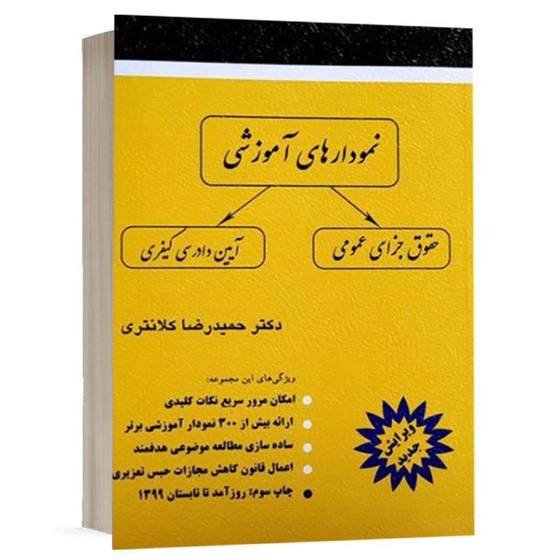 کتاب نمودارهای آموزشی (حقوق جزای عمومی، آیین دادرسی کیفری) نشر میزان